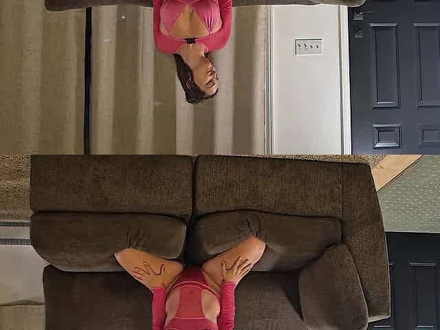 Wife disrobe teases and gets giant facial