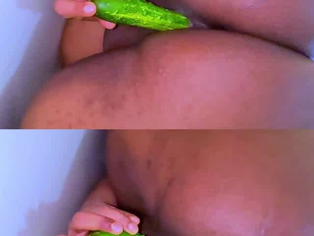 Virgin Muslim Girl Destroys Her Genitals with Cucumber for the First Time When She Was Supper Hot