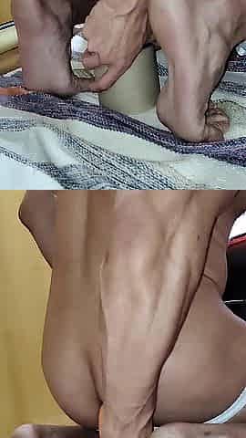 Riding sextoy on webcam - Tedbluebear...