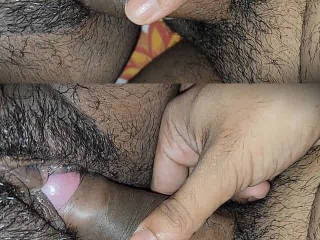 Desi Bhabhi Hairy Fucking Cum on Hairy Pussy