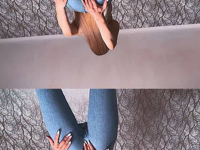 Masturbating throughout my levis jeans until I squirt