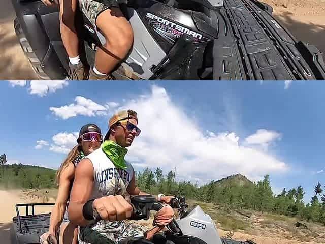 A Wild Ride! Banging in the Mountains. Riding the Quad Nude!