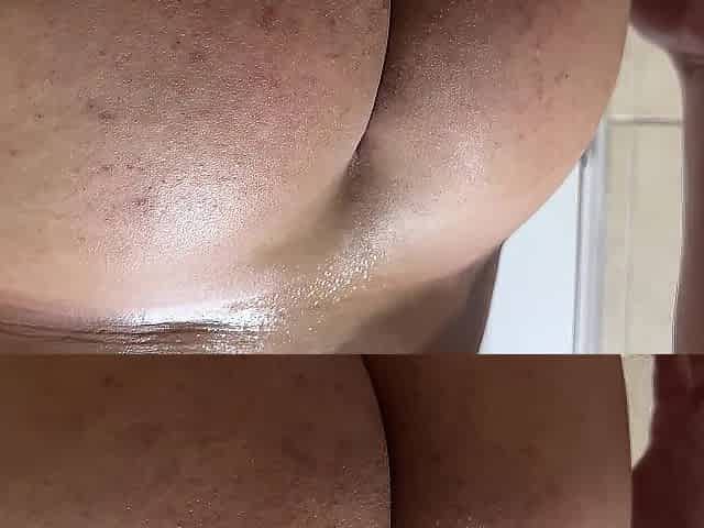 Showing My LARGE MOIST BUTT