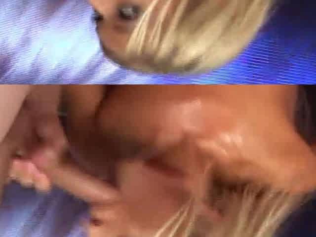 Blonde Babe Fingers and Sucks to Messy Facial Orgasm