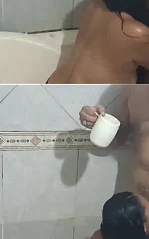 Cumming on My Daughter-in-law's Hot Ass in the Shower