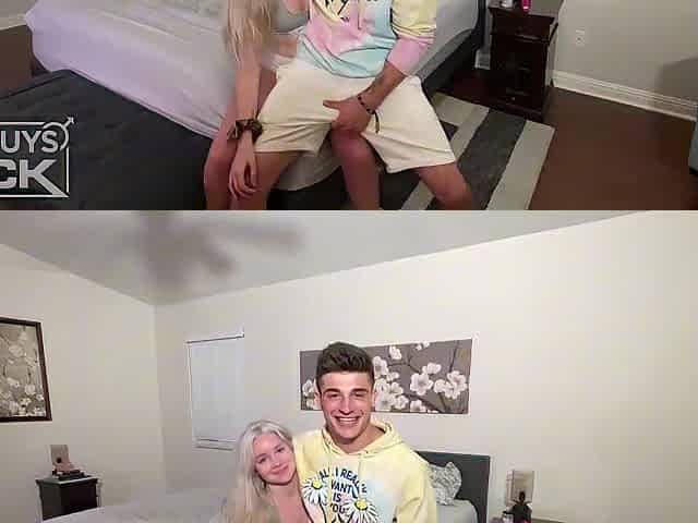 2025 College Sexy Couple Fuck In front of Roomate