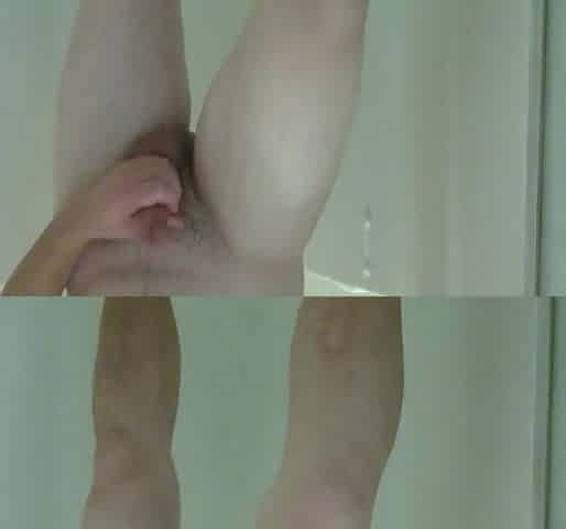 Jacking off in the shower