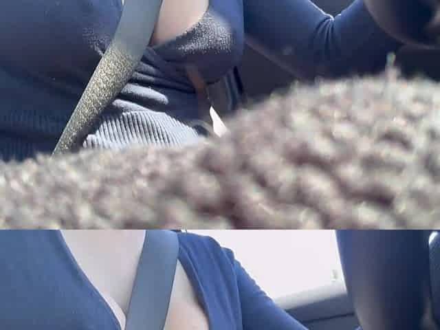 European Stepmom Artemisia Love Sexy Solo Car ride large lascivious melons