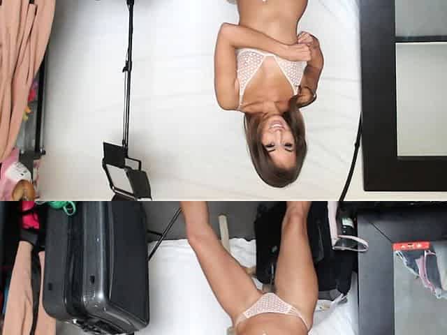Beauty small tit amateur teen masturbating her shaved pussy