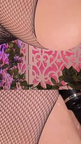 Black Dildo Penetrates My Holes with Fuckmachine