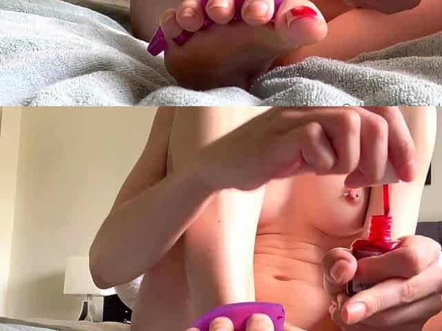 Maitresse Madelines solo foot fetish POV