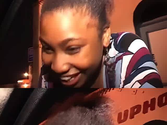 Ebony floozy getting boned