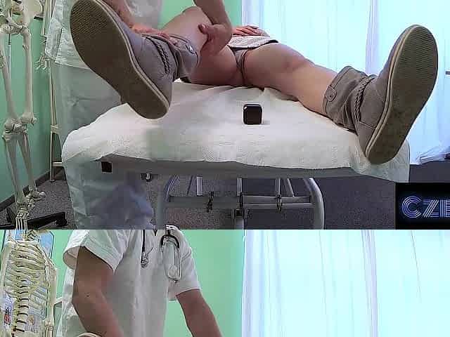Doctor Gives Czech Bonde Honey Moist Pants - CZECH XXX