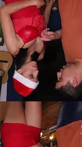 Alone on Christmas Eve! Anal Sex with My Neighbor