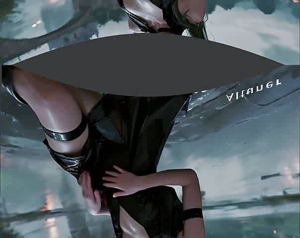 [3d VR Sbs] Black Leather, Green Hair, and the Kind of Night Where Shadows Fall in Love.