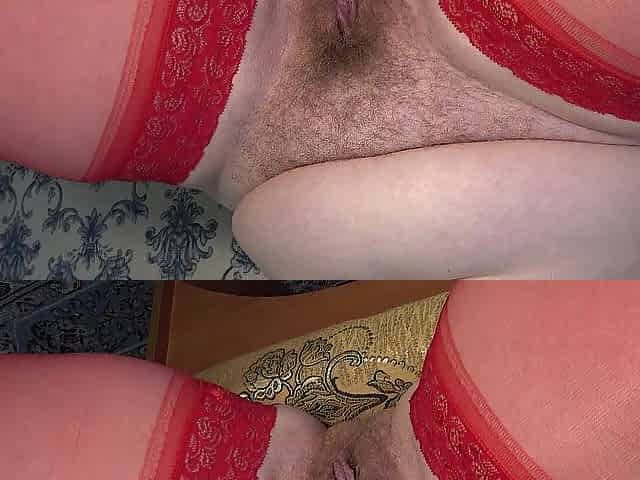 Bush on the vagina of a aged big beautiful woman.