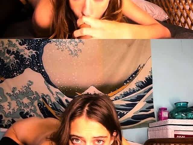 Horny amateur web cam girl masturbating with her toy