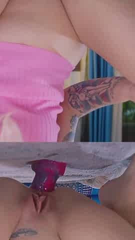 Ass Training with Big Plug