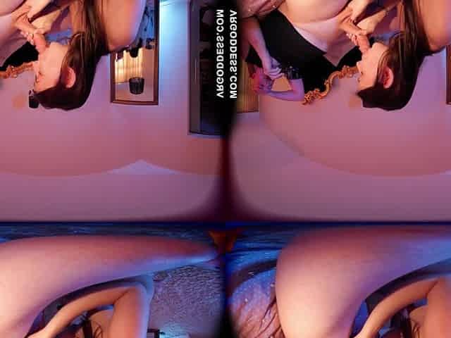 Rebeka Ruby Giving A Blowjob Between The Scenes And Taking The Cum In Her Mouth