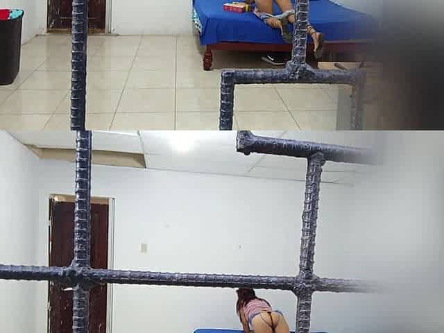 My Horny Stepmom Was Looking at the Walls for Something... Finally She Tried Her New Dildos