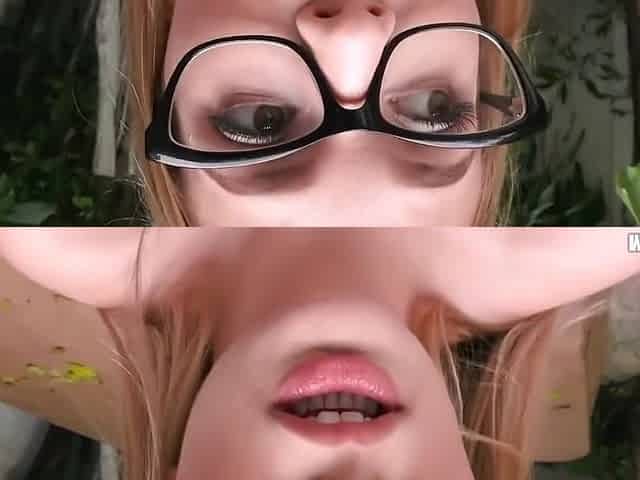 Sloan Harper In Curvy Glasses Chick Outdoor Sex