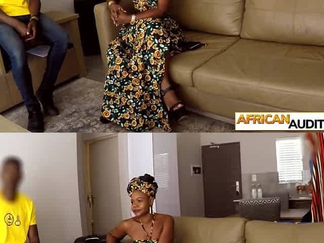 Afro teen chooses large white knob over her boyfriends hard ebony one