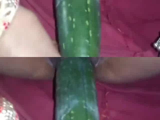 In the absence of spouse, that babe used cucumber instead of land, full xxx porn hd mms