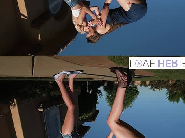 Emma Rosie And Olivia Madison Licking Their Feet Outdoors