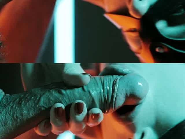 Pov deepthroat blowjob and handjob