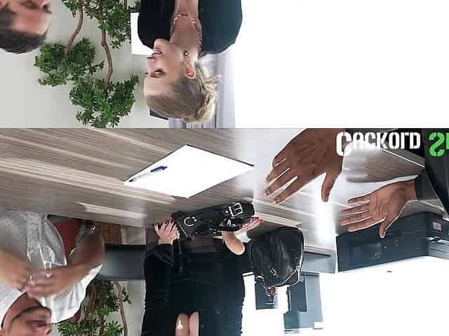 CUCKOLD SESSIONS - Octavia Red Signs Contract & Gets Screwed As Cuck Gets Pegged & Watches