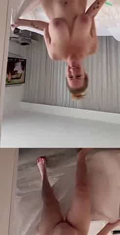 Your mature neighbor invites you over for coffee and this is how she greets you...