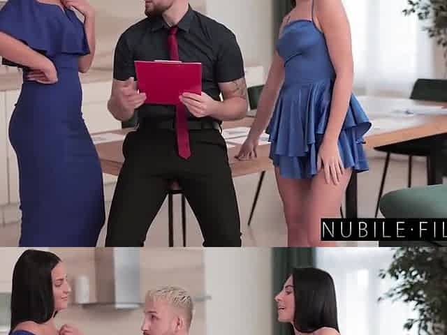 Beautiful Brunettes Betzz Convince Boss Work & Play Go Together Orgasmically - Lilly Bella And Jason X