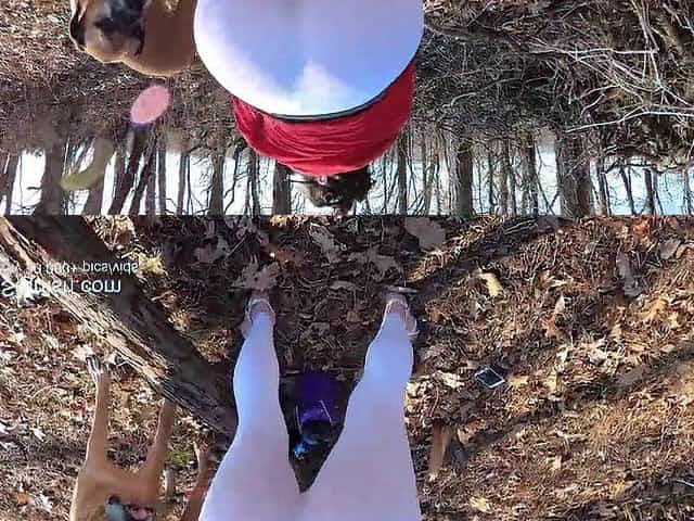 Wife in white yoga panties