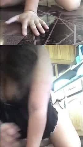 Masturbating on the Kitchen floor