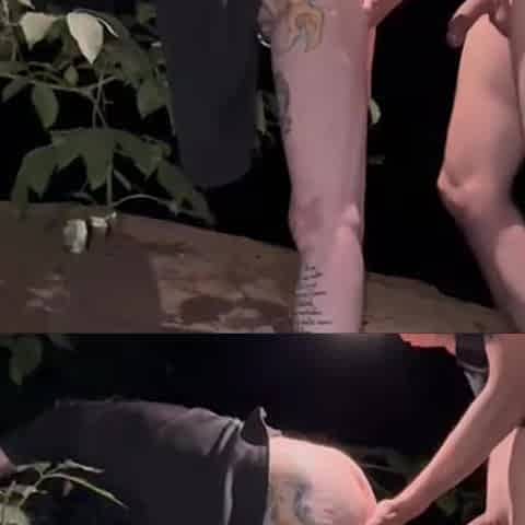 Fucking My Little Slut Outside in the Woods