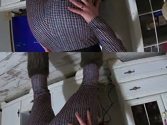Taut Jumpsuit, Fur Boots & Smutty Deepthroat with a Cum-Licking Finish