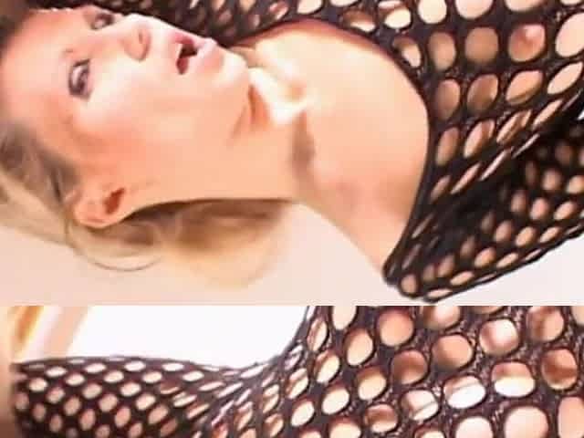 Renata-wife: Hot Blonde Babe Take of Her Sexy Fishnet