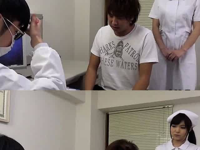 Japanese Nurse Getting Her Pussy Eaten