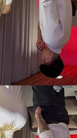 Busty Real Estate Agent Convincing Her Client to Buy by Giving Him a Good Cock Blowjob