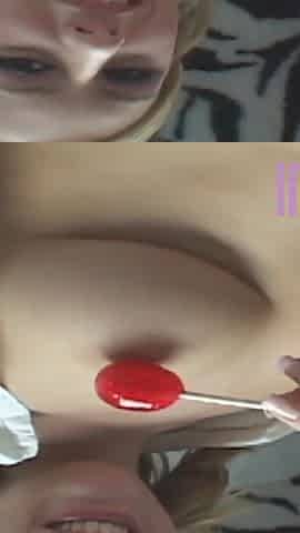 Blonde teen with small tits is fucked in a van