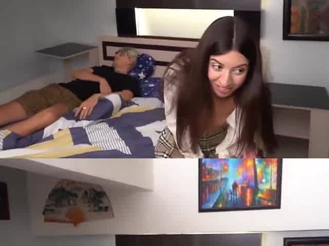 Katty West - My Stepfather Is Resting After Fishing And We Will Have To Fuck On The Same Bed