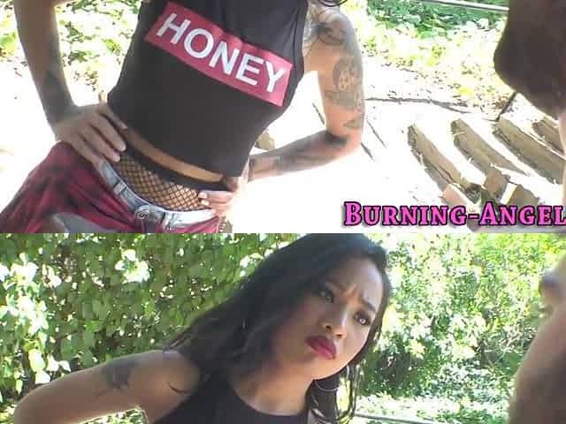 Squirting Inked Goth Teen 18+ Gets Facialized