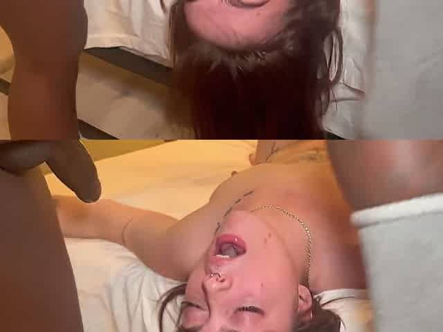 Stepsister Gets Fucked By Big Black Cock In Front Of Her Cuck Boyfriend