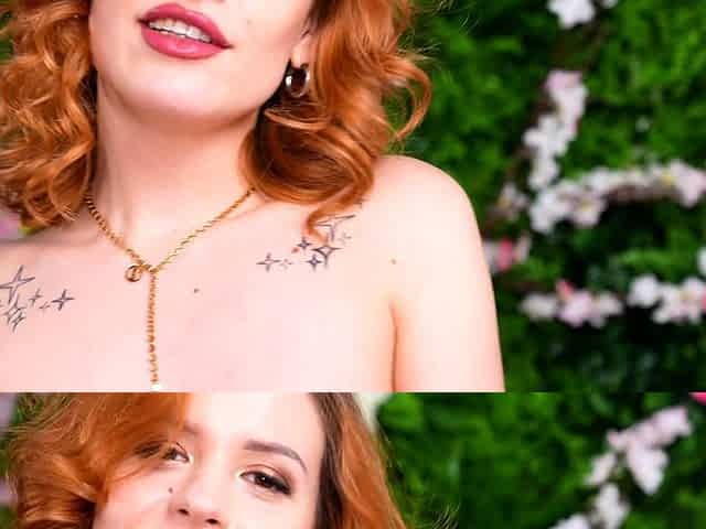PERVECT Petite redhead Mia Stone squirts all over