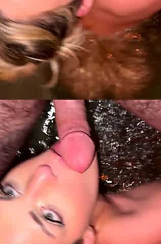 hot amateur milf giving blowjob and getting fucked