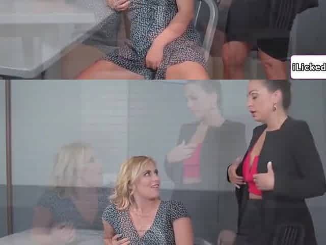 Lesbian Lawyer Making Her Client Squirt