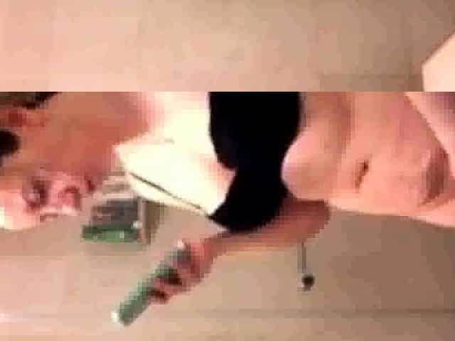 Spying on Stepmom showering and masturbating