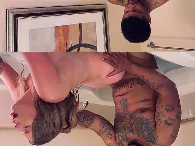 Cheating Boyfriend Fuck Upset Young Wife in the Bathroom