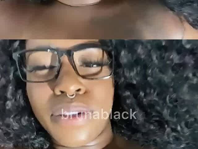 Nasty Ebony Cutie Guiding U Throughout Masturbation - Cumming Jointly With U