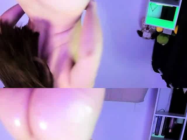 Solo booty assed babe ass toying masturbation in hi def